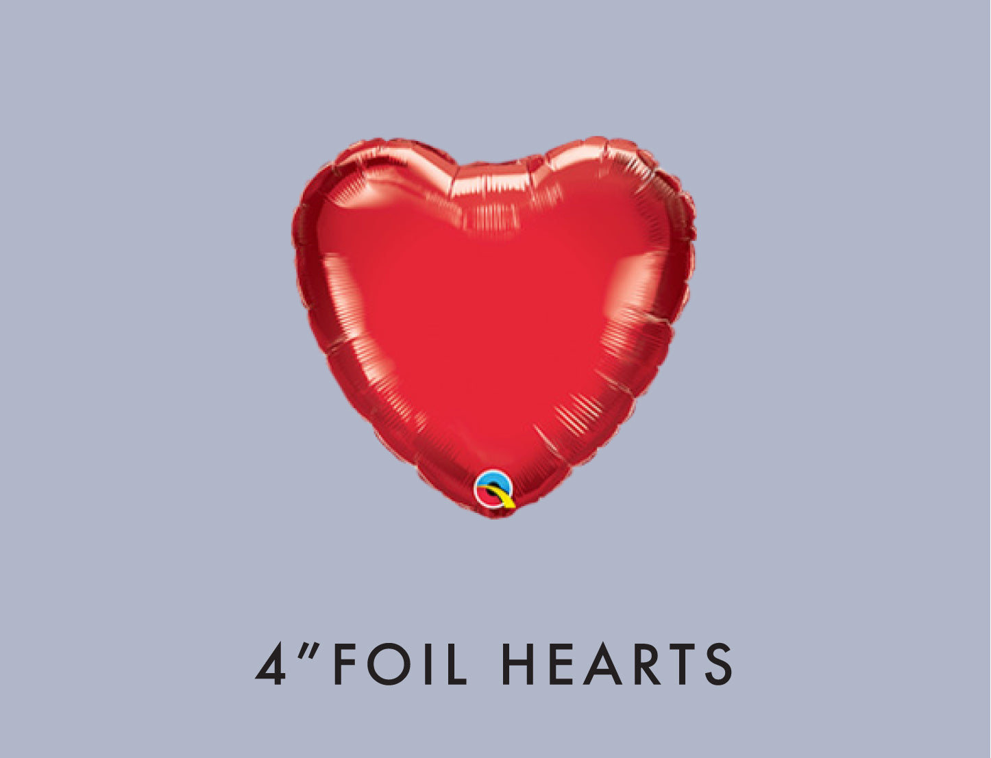 10cm (4") Foil Hearts