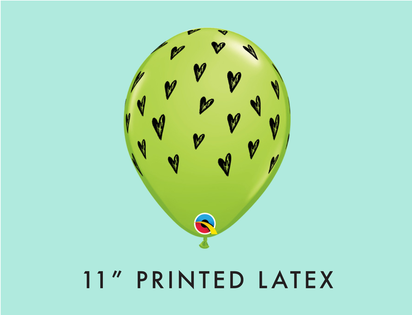 28cm (11") Qualatex Latex Printed