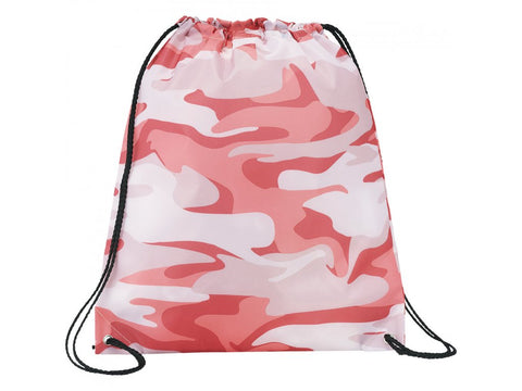 Oriole Camo Drawstring Bag Drawstring Bag PINK #7148P
