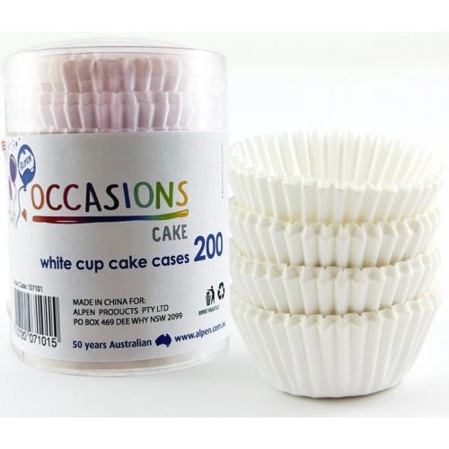 Mini Cup Cake Cases WHITE Pack 100  #107161