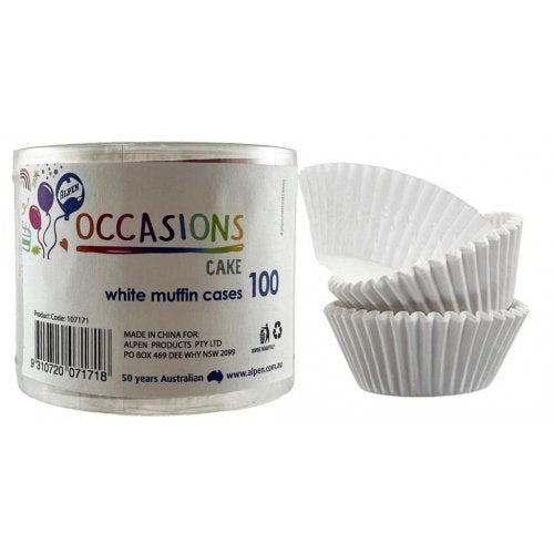 MUFFIN Cases WHITE Pack 100  #107171