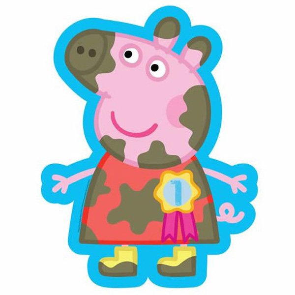 53cm x 56cm Foil Shape PEPPA PIG two sided Anagram #29747