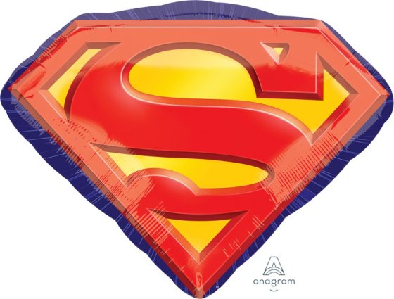 66cm Foil Shape SUPERMAN Emblem Anagram #29692