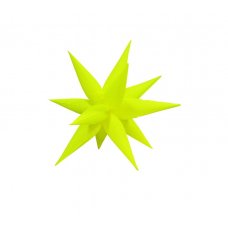 Spike Star 65cm Neon YELLOW Balloon #211264- Each