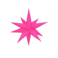 Spike Star 65cm Neon HOT PINK Balloon #211266- Each