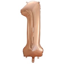 86cm Foil Number One ROSE GOLD #AP213741 - Each (Pkgd.)