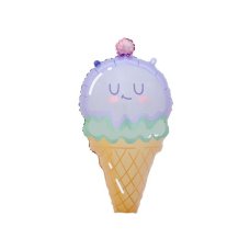 74cm Foil Shape ICE CREAM Cone 214100 - Each (Pkgd.)