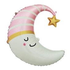 71cm Foil Shape Pink MOON 214109