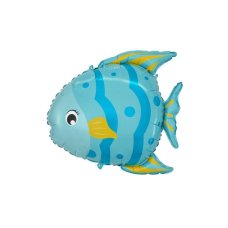 59cm Shape Foil Blue FISH 214121 - Each (pkgd.)