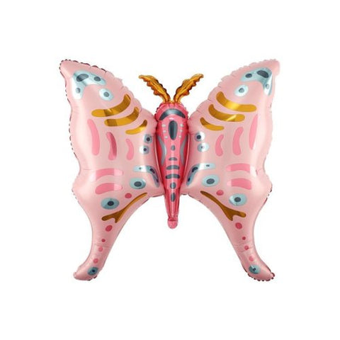 92cm Foil Shape Pink Boho BUTTERFLY 214122 each pkgd