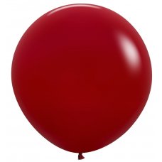 60cm Latex Round Plain Fashion IMPERIAL RED Sempertex #222825 - Pack of 3