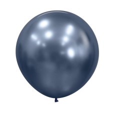 60cm Latex Round Plain Reflex Galaxy Blue Sempertex #222837 - Pack of 3