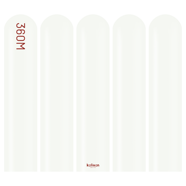 360 Kalisan Standard WHITE Plain Modelling Latex #10323122-Pack of 50