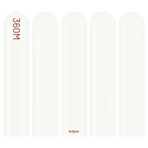 360 Kalisan Standard WHITE Plain Modelling Latex #10323122-Pack of 50