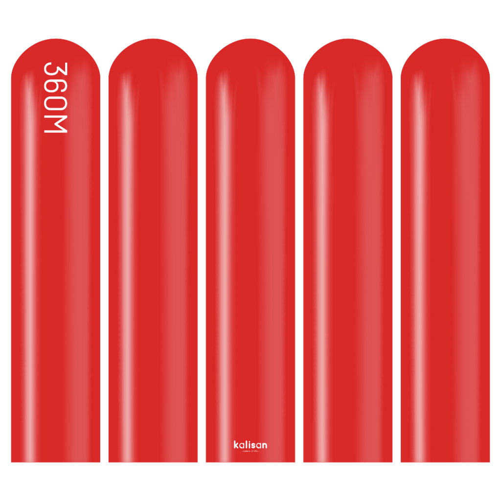 360 Kalisan Standard RED Plain Modelling Latex #10323132-Pack of 50
