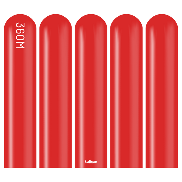 360 Kalisan Standard RED Plain Modelling Latex #10323132-Pack of 50