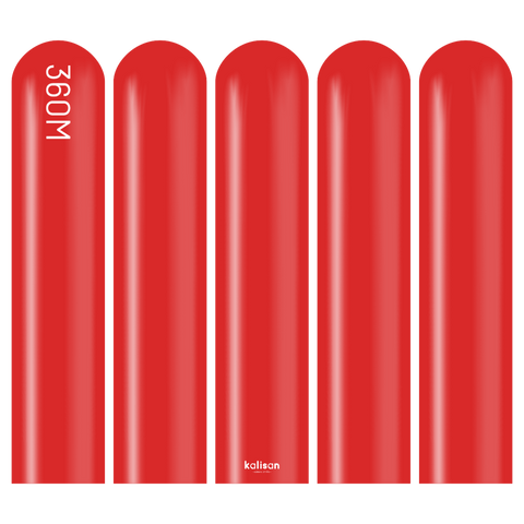 360 Kalisan Standard RED Plain Modelling Latex #10323132-Pack of 50