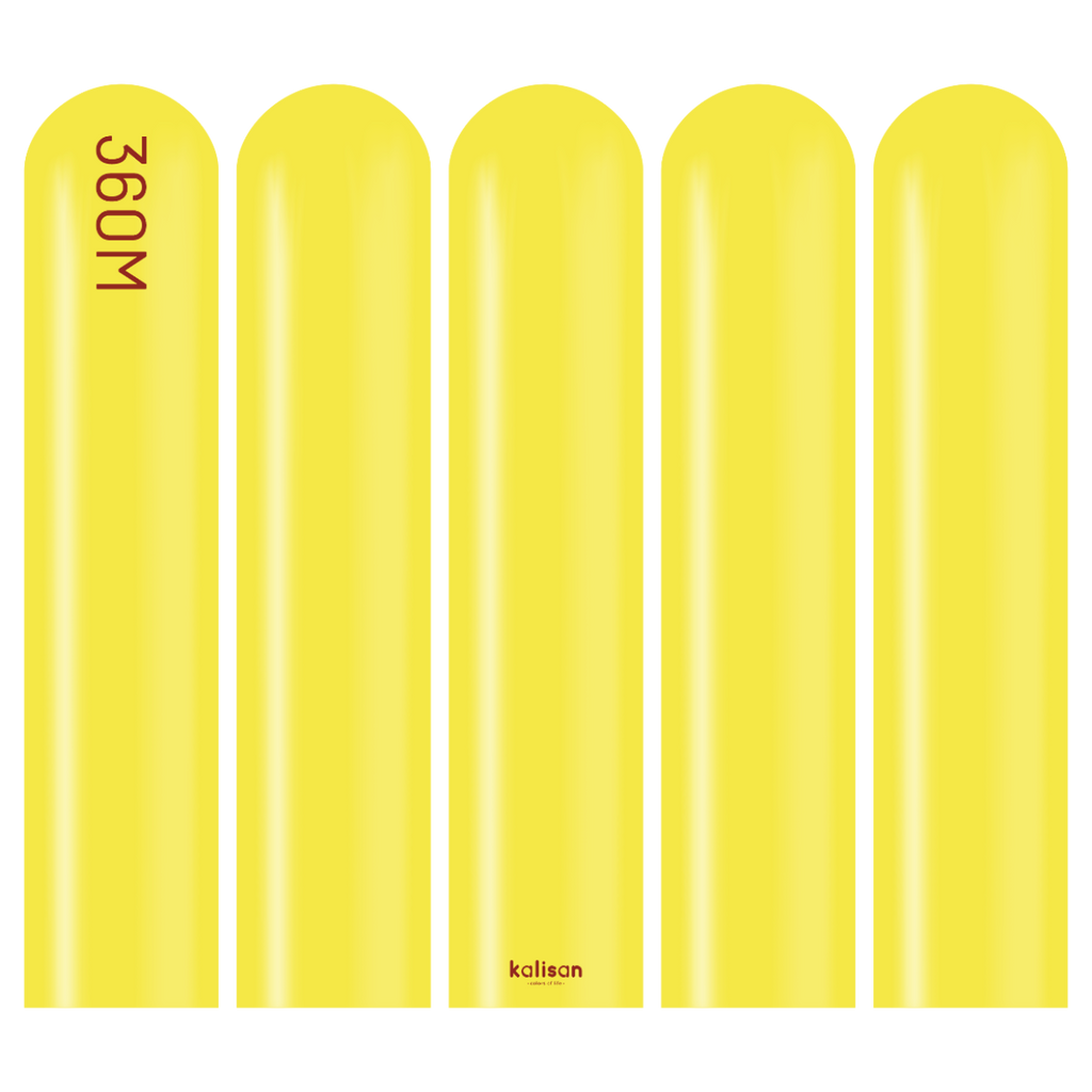 360 Kalisan Standard YELLOW Plain Modelling Latex #10323152-Pack of 50