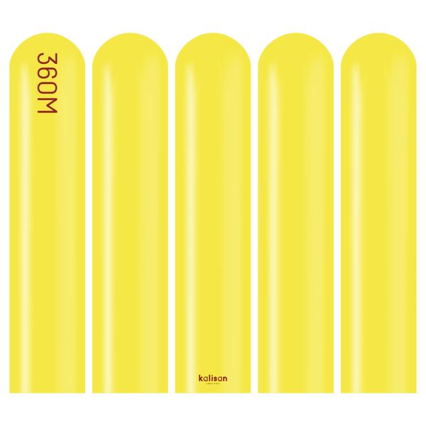 360 Kalisan Standard YELLOW Plain Modelling Latex #10323152-Pack of 50