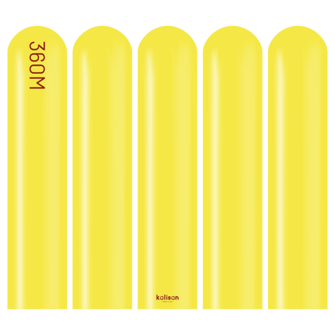 360 Kalisan Standard YELLOW Plain Modelling Latex #10323152-Pack of 50