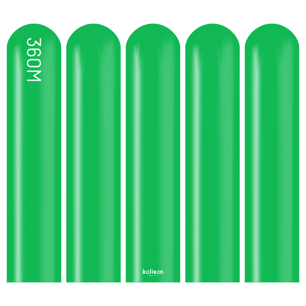 360 Kalisan Standard GREEN Plain Modelling Latex #10323162-Pack of 50