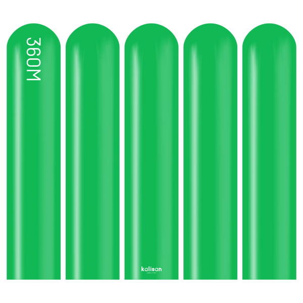 360 Kalisan Standard GREEN Plain Modelling Latex #10323162-Pack of 50