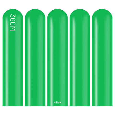 360 Kalisan Standard GREEN Plain Modelling Latex #10323162-Pack of 50