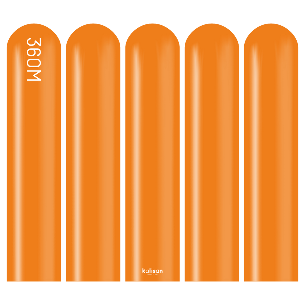 360 Kalisan Standard ORANGE Plain Modelling Latex #10323202-Pack of 50