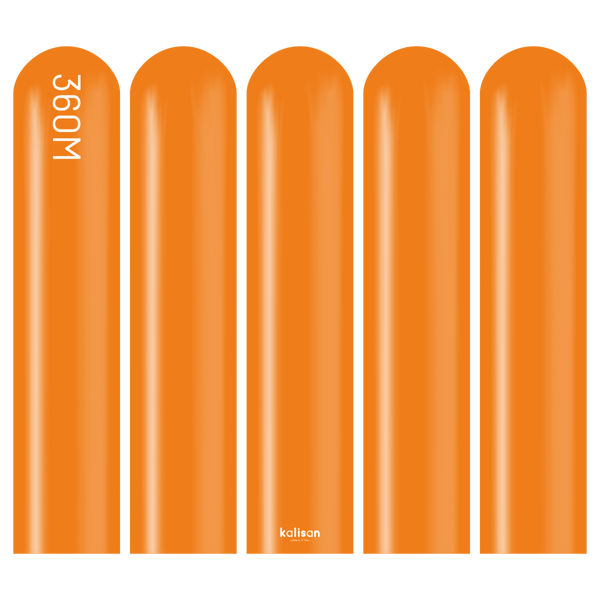 360 Kalisan Standard ORANGE Plain Modelling Latex #10323202-Pack of 50