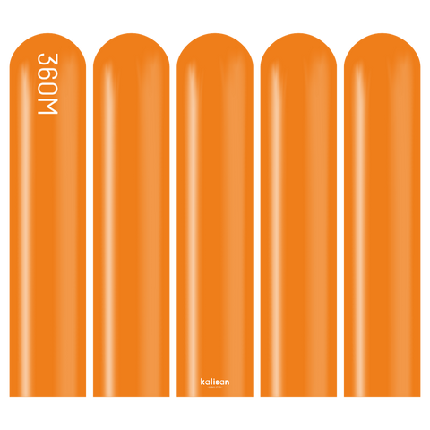360 Kalisan Standard ORANGE Plain Modelling Latex #10323202-Pack of 50