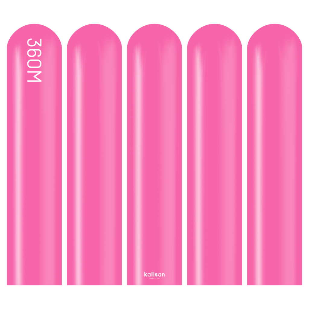 360 Kalisan Standard FUCHSIA Plain Modelling Latex #10323212-Pack of 50