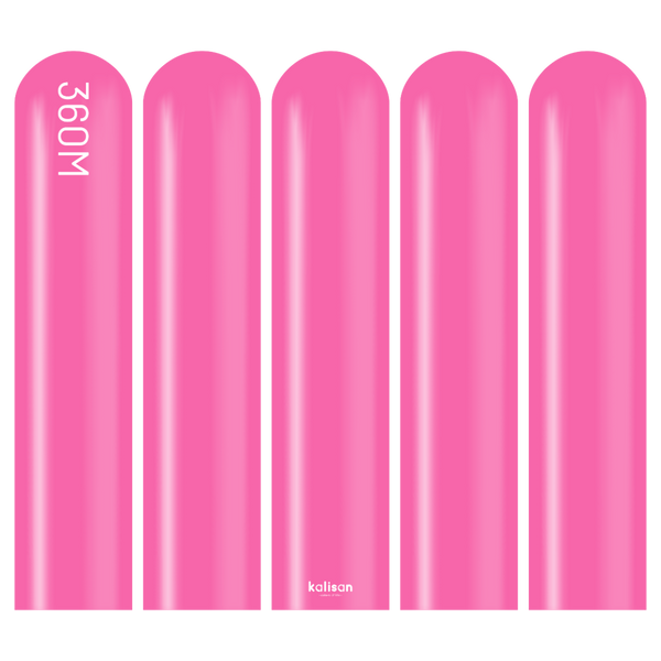 360 Kalisan Standard FUCHSIA Plain Modelling Latex #10323212-Pack of 50