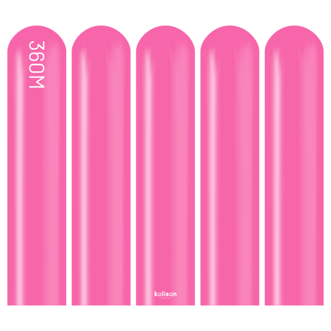 360 Kalisan Standard FUCHSIA Plain Modelling Latex #10323212-Pack of 50