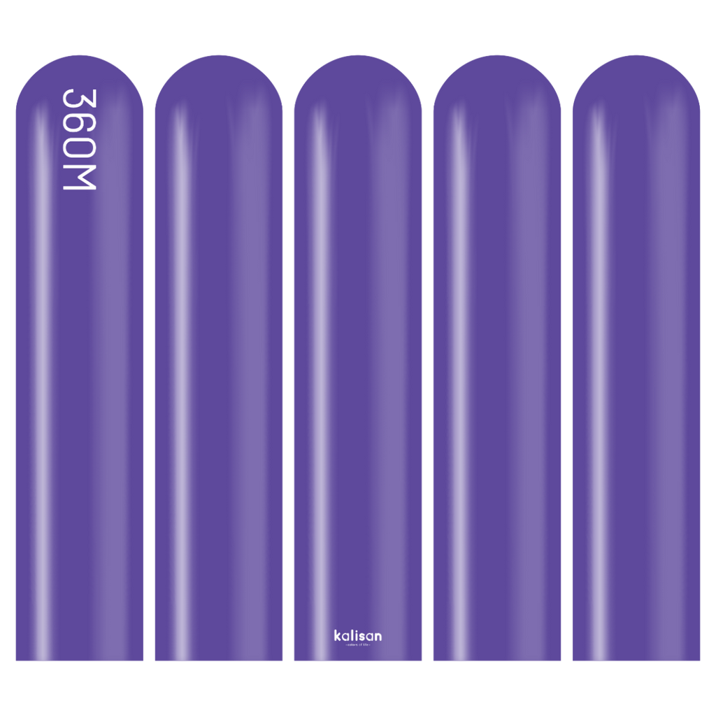 360 Kalisan Standard VIOLET Plain Modelling Latex #10323232-Pack of 50