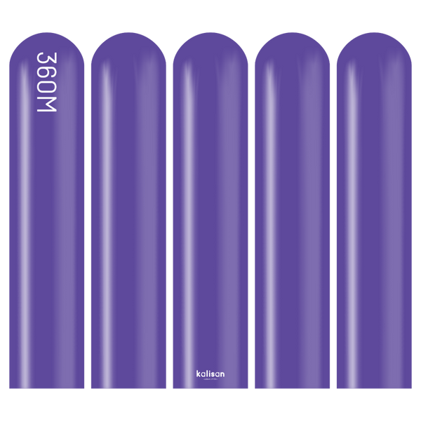 360 Kalisan Standard VIOLET Plain Modelling Latex #10323232-Pack of 50
