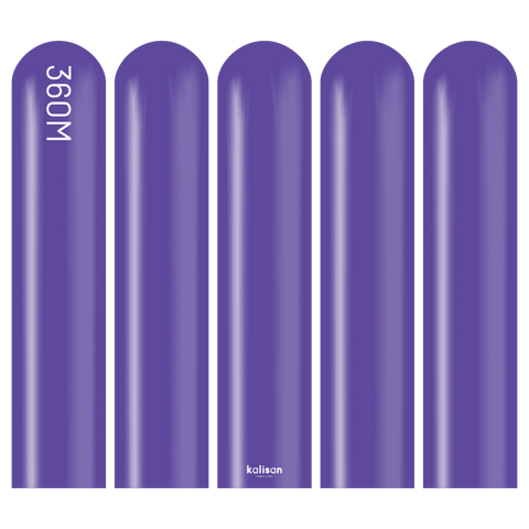 360 Kalisan Standard VIOLET Plain Modelling Latex #10323232-Pack of 50