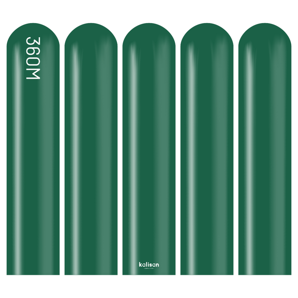 360 Kalisan Standard DARK GREEN Plain Modelling Latex #10323292-Pack of 50