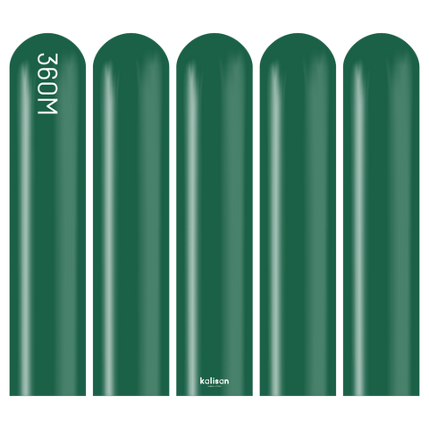 360 Kalisan Standard DARK GREEN Plain Modelling Latex #10323292-Pack of 50