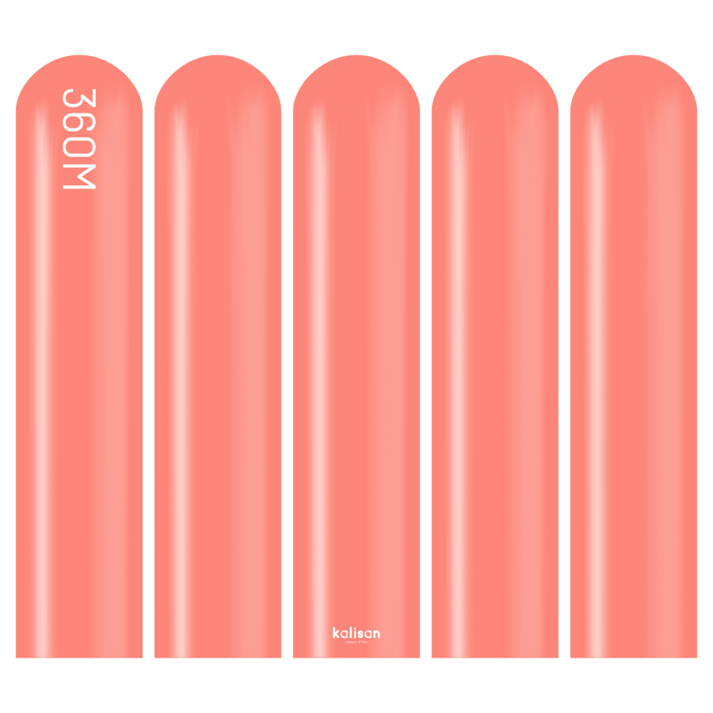 360 Kalisan Standard CORAL Plain Modelling Latex #10323412-Pack of 50