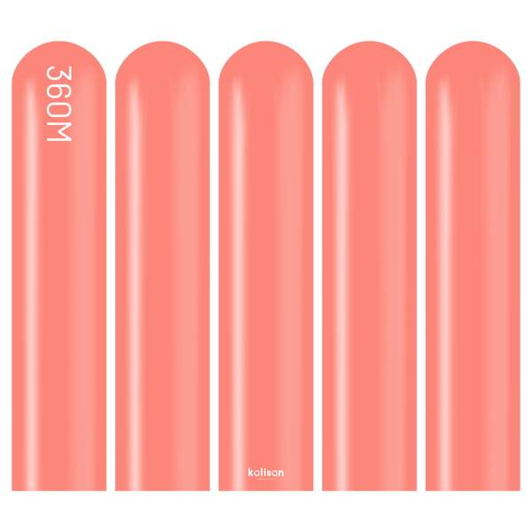 360 Kalisan Standard CORAL Plain Modelling Latex #10323412-Pack of 50