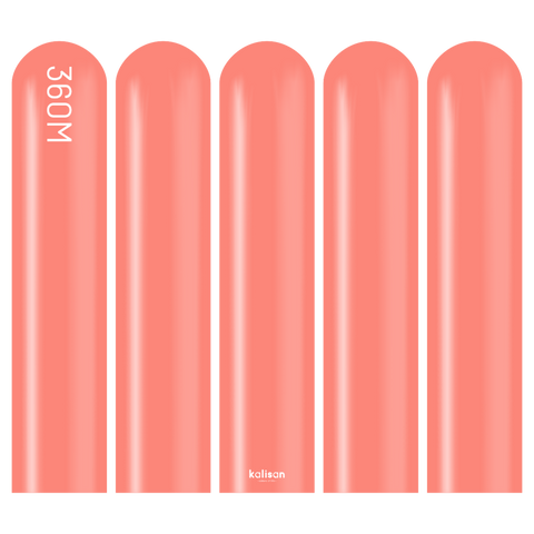 360 Kalisan Standard CORAL Plain Modelling Latex #10323412-Pack of 50