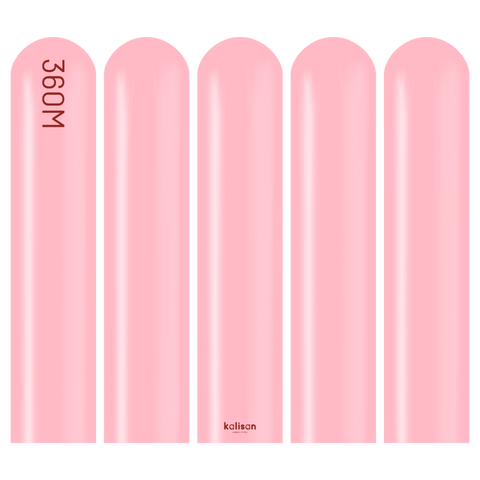 360 Kalisan Standard FLAMINGO PINK Plain Modelling Latex #10323442-Pack of 50