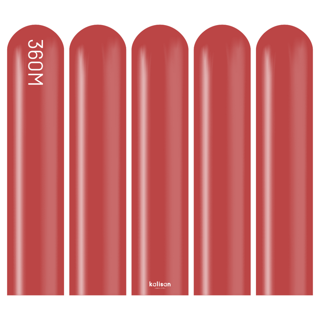 360 Kalisan Standard DEEP RED Plain Modelling Latex #10323522 - Pack of 50
