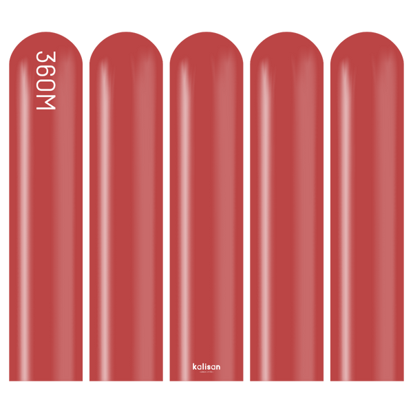 360 Kalisan Standard DEEP RED Plain Modelling Latex #10323522 - Pack of 50