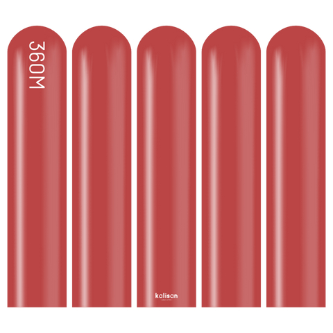 360 Kalisan Standard DEEP RED Plain Modelling Latex #10323522 - Pack of 50