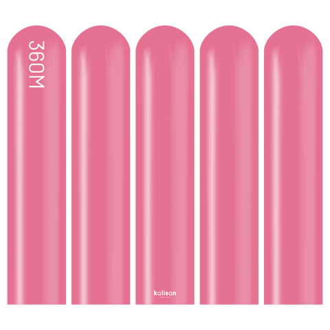 360 Kalisan Standard QUEEN PINK Plain Modelling Latex #10323542 - Pack of 50