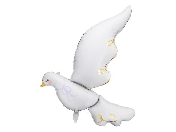 100cm x 80cm Foil Balloon WHITE DOVE #FS26131