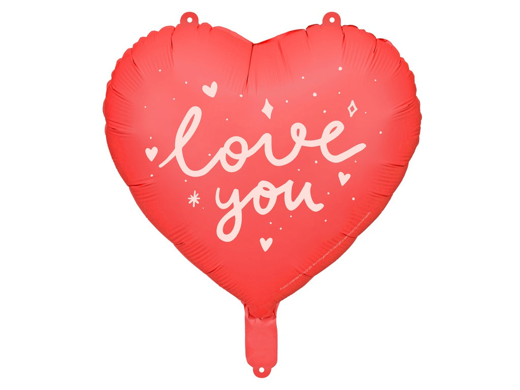 Foil Balloon Heart I LOVE YOU 45cm #FS26171