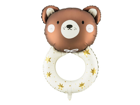 Foil Balloon TEDDY Rattle 61cm x 88cm #FS26191