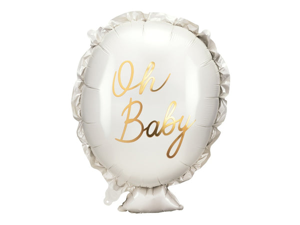 69cm x 53cm Foil Party Deco Shape OH BABY Balloon #26193